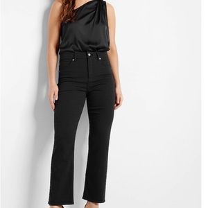 EXPRESS Women’s straight ankle high rise jeans Size 8S - Black